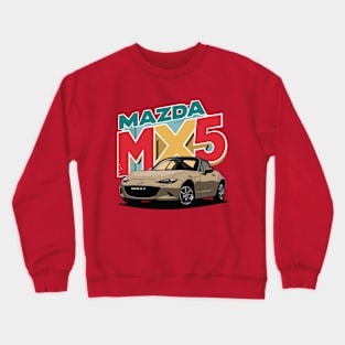 Mazda MX5 Miata Convertible Vintage Car Crewneck Sweatshirt